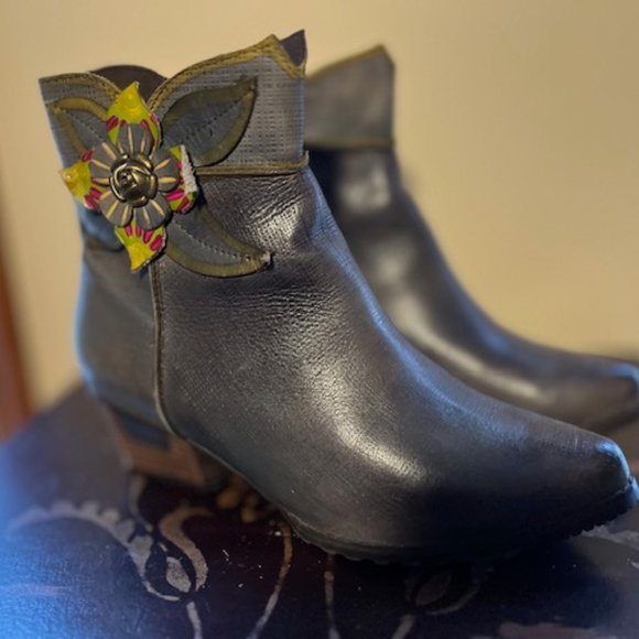 L'Artiste Spring Step Louella hand painted ankle boot - Picture 5 of 7